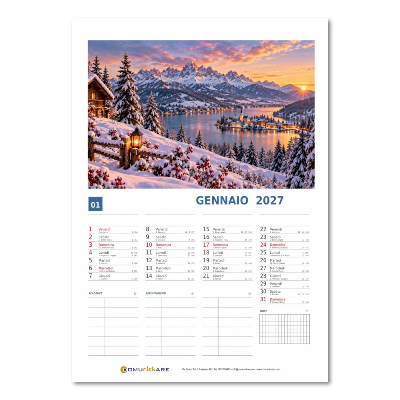 calendario mensile 32x45