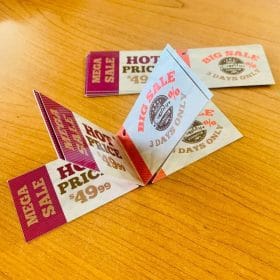 Etichetta Pieghevole Personalizzata Kit 10 Pz.